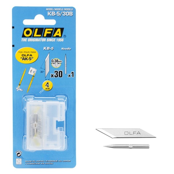 Ostrza i igła do noża skalpela AK-5 OLFA KB-5 -...