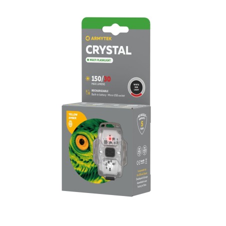 Latarka ARMYTEK Crystal Yellow światło Białe i Czerwone - 150lm