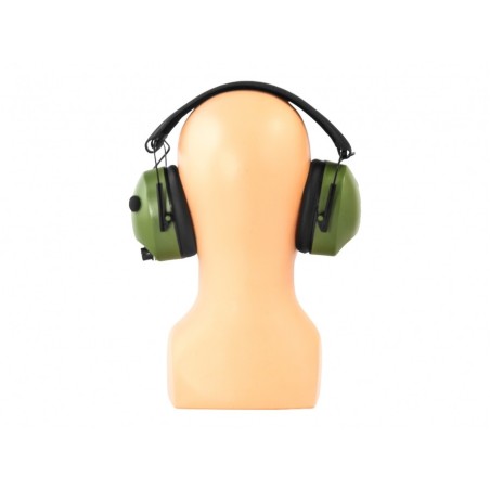 Słuchawki ochronniki słuchu RealHunter Active - Oliwkowe