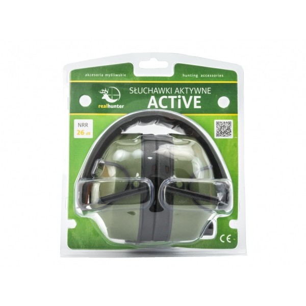 Słuchawki ochronniki słuchu RealHunter Active -...