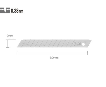 Ostrza segmentowe ostre 9mm OLFA ASB-10 - 10szt 2