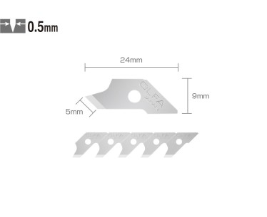 Ostrza do noża cyrklowego CMP-1 OLFA COB-1 - 15szt 2