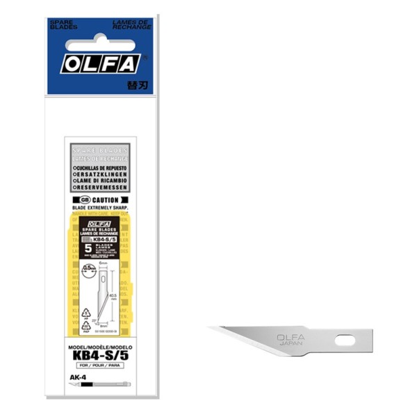 Ostrza do skalpela AK-4 8mm OLFA KB4-S/5 - 5szt
