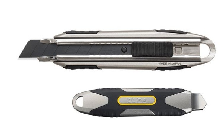 Nóż segmentowy aluminiowy z blokadą ostrza 18mm OLFA MXP-AL