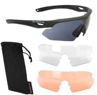 Okulary balistyczne SwissEye Nighthawk - Zielone 2