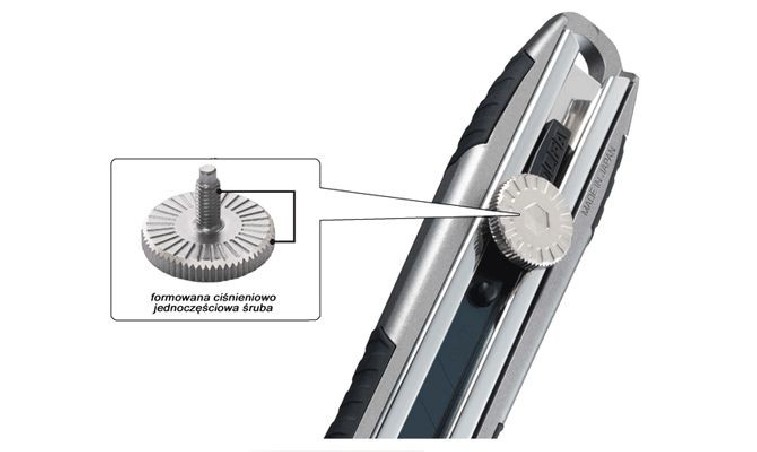 Nóż segmentowy aluminiowy z blokadą ostrza 18mm OLFA MXP-L