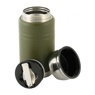 Termos na jedzenie ze składaną łyżką ze stali 750ml M-TAC... 2