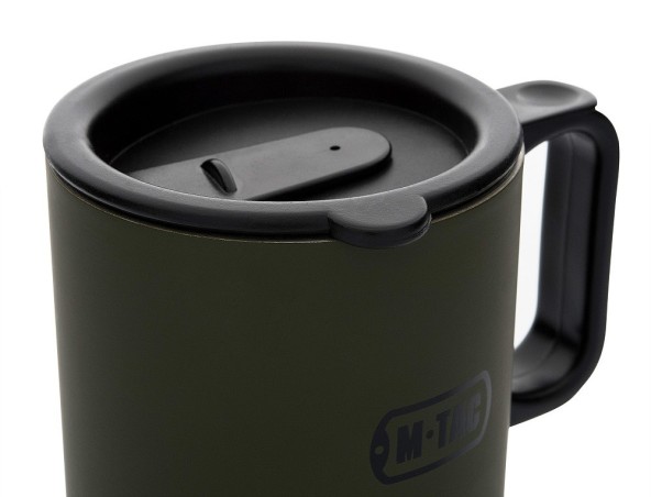 Kubek termiczny z pokrywą 450ml M-TAC - Olive