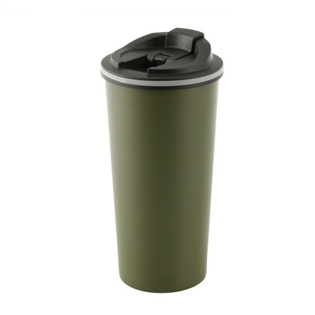 Kubek termiczny z zaworem 450ml M-TAC - Olive