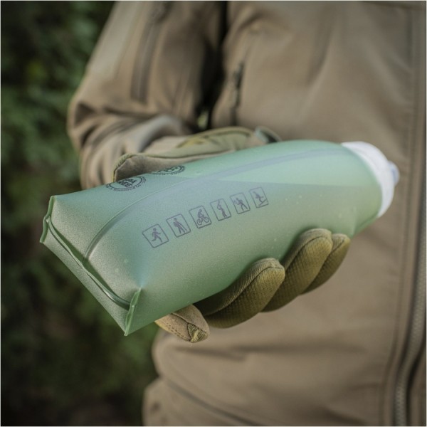 Miękka Butelka Na Wodę 600ml M-TAC - Olive