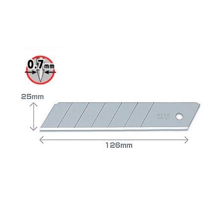 Ostrza segmentowe 25mm OLFA HB-5B - 5szt