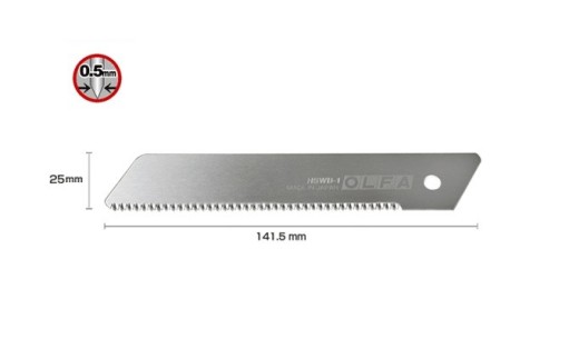 Ostrza piłkowe brzeszczot 25mm OLFA HSWB-1 - 1szt 2