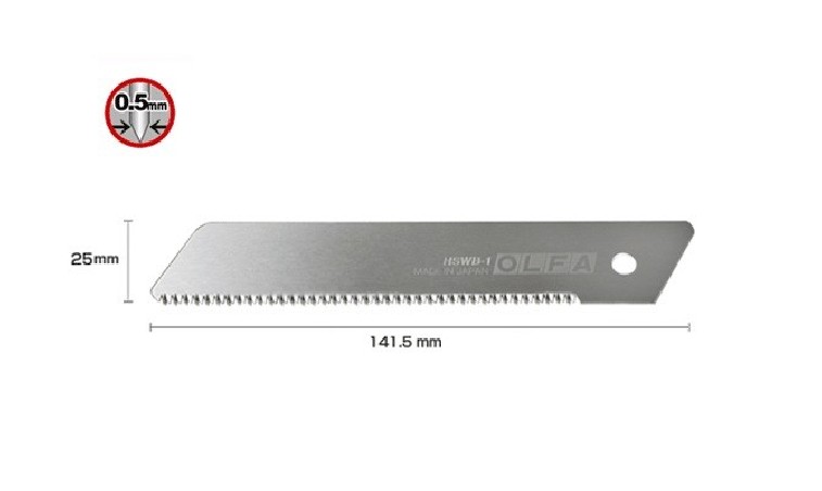 Ostrza piłkowe brzeszczot 25mm OLFA HSWB-1 - 1szt