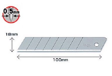 Ostrza ostrze segmentowe 18mm OLFA LB-50 - 50szt 2