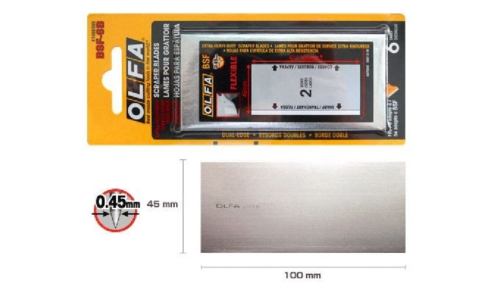 Ostrza do skrobaków BSR i XSR 45mm OLFA BSF-6B...