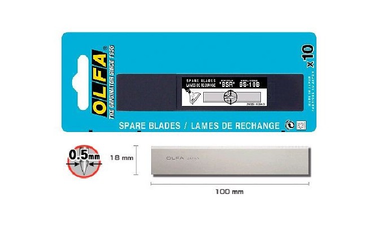 Ostrza do skrobaków BSR I XSR 45mm OLFA BS-10B - 10szt