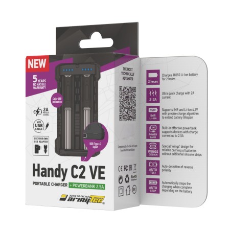 Ładowarka do akumulatorów ARMYTEK Handy C2 VE 2ch
