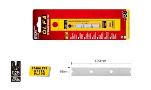 Ostrza do skrobaka GSR-1 OLFA GSB-1S - 30szt 2