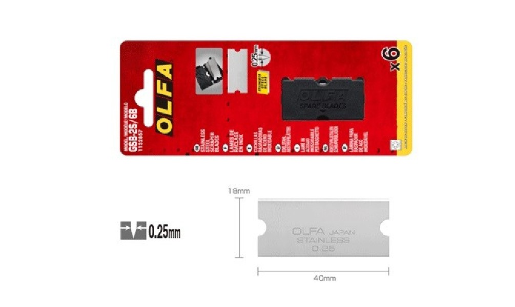 Ostrza do skrobaka GSR-2 nierdzewne OLFA...