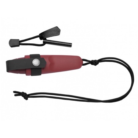 Nóż Morakniv Eldris czerwony z zestawem Neck Knife - stal nierdzewna