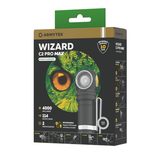 Latarka ARMYTEK Wizard C2 Pro Max światło Białe...