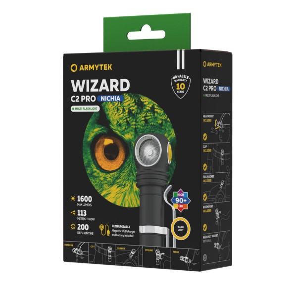 Latarka ARMYTEK Wizard C2 Pro Nichia światło...
