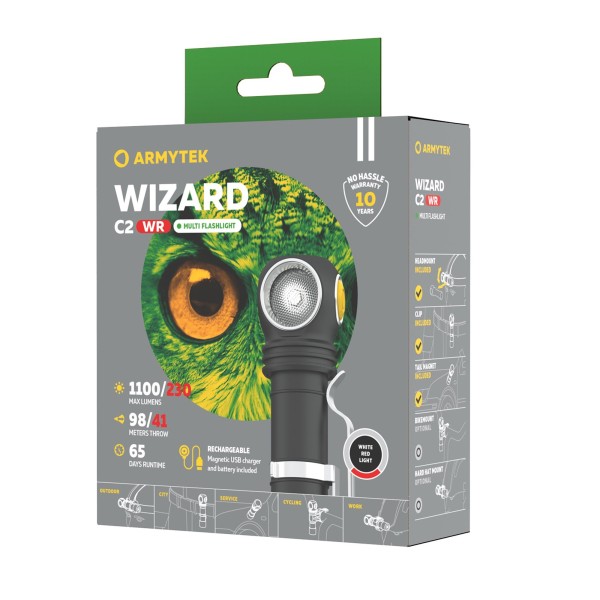 Latarka ARMYTEK Wizard C2 WR światło Ciepłe i...