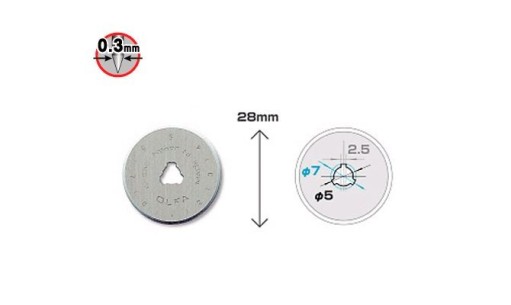 Ostrza krążkowe do RTY-1/G OLFA RB28-2 - 2szt 2