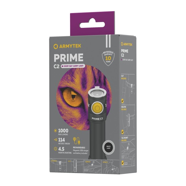 Latarka ARMYTEK Prime C2 Magnet USB światło...