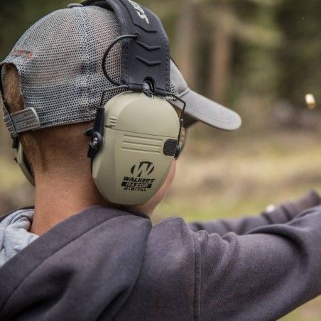 Aktywne ochronniki słuchu WALKER'S Razor Slim - Flat Dark Earth