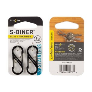 Karabińczyk Nite Ize S-Biner 1 2Pack - Czarny 2