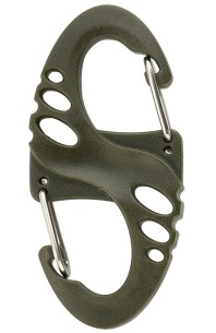 Karabińczyk M-TAC Dwustronny typu S-Hook plastikowy - Olive 2