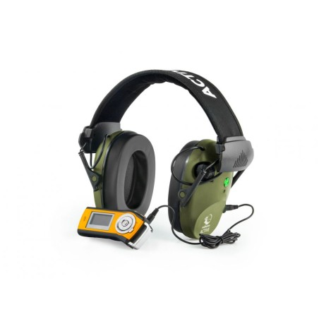 Słuchawki ochronniki słuchu RealHunter Active PRO i Okulary - Olive