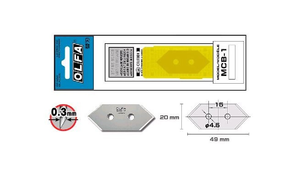 Ostrza do noża passe-partout OLFA MCB-1