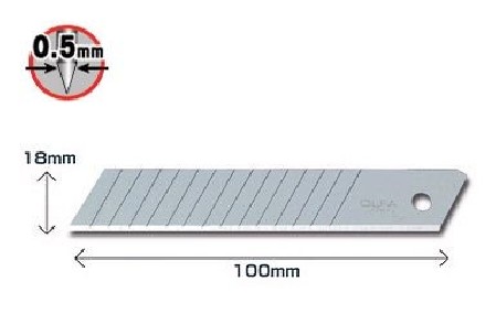 Ostrza segmentowe 18mm OLFA LBD-50 - 50szt 2