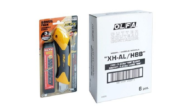 Nóż segmentowy z blokadą ostrza 25mm OLFA XH-AL