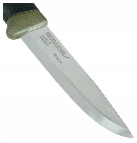 Nóż Morakniv Companion MG oliwkowy - stal węglowa