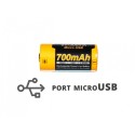 Akumulator RCR123 z microUSB FENIX ARB-L16UP 16340 700mAh 2
