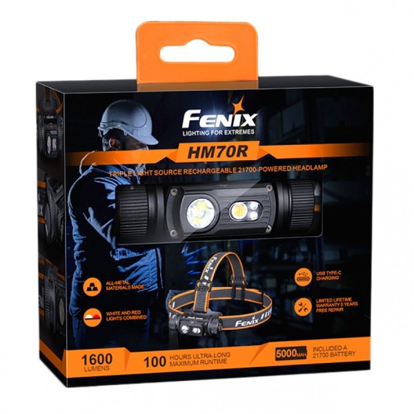 Latarka czołowa FENIX HM70R - 1600lm