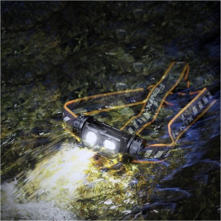 Latarka diodowa czołowa FENIX HM60R Czarna - 1200lm